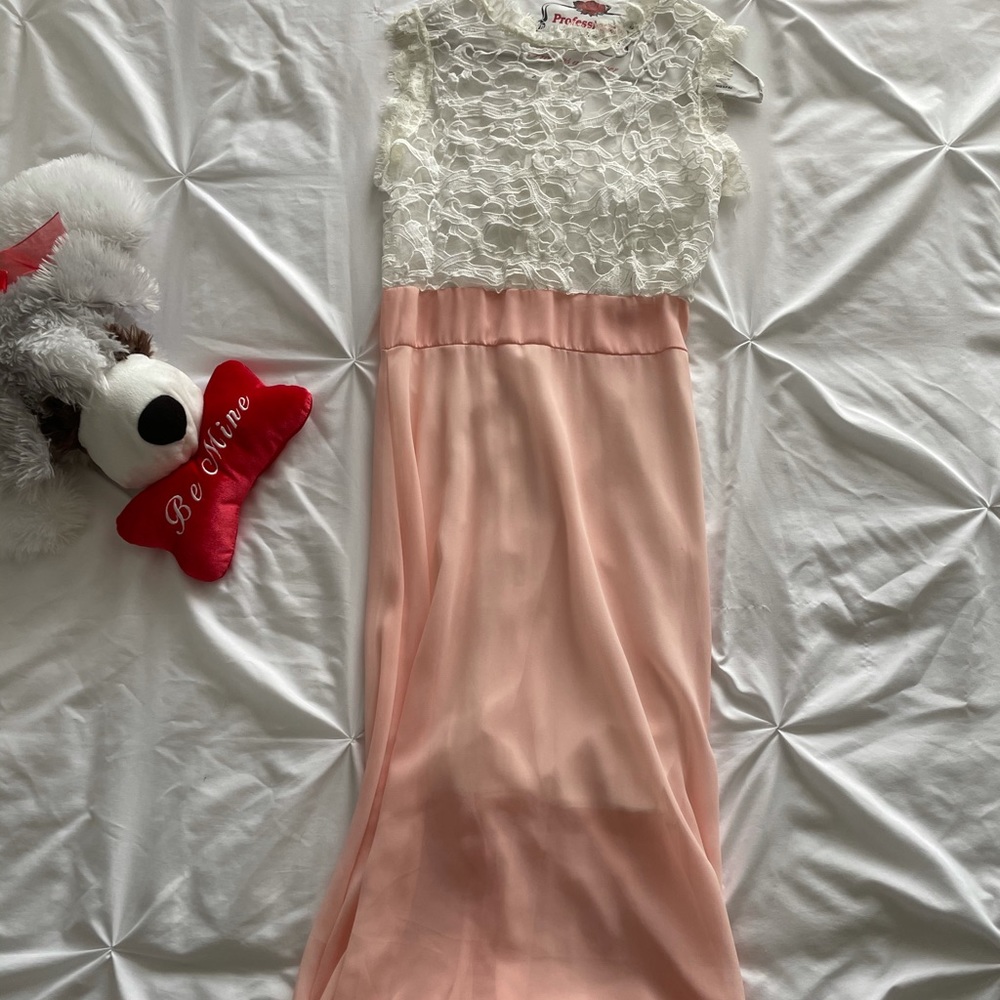 Lace top maxi